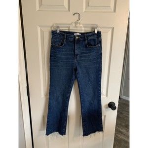 Zara High Rise Flare Jeans Womens Size 6 Denim